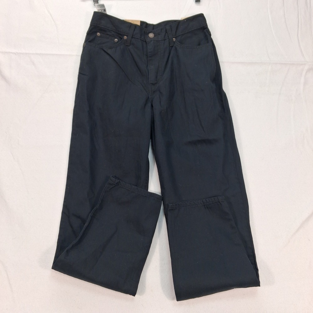 Levi's Mom Jeans Women 29x30 High-Waisted Black Straight Leg NEW